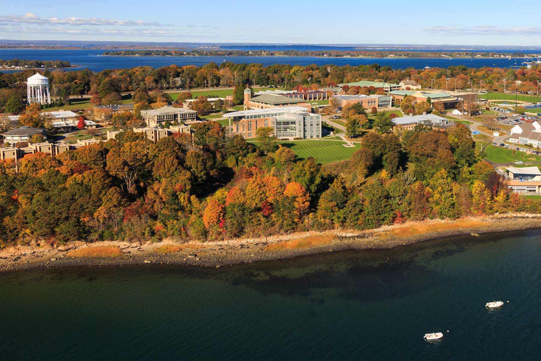 aerial view of the campus