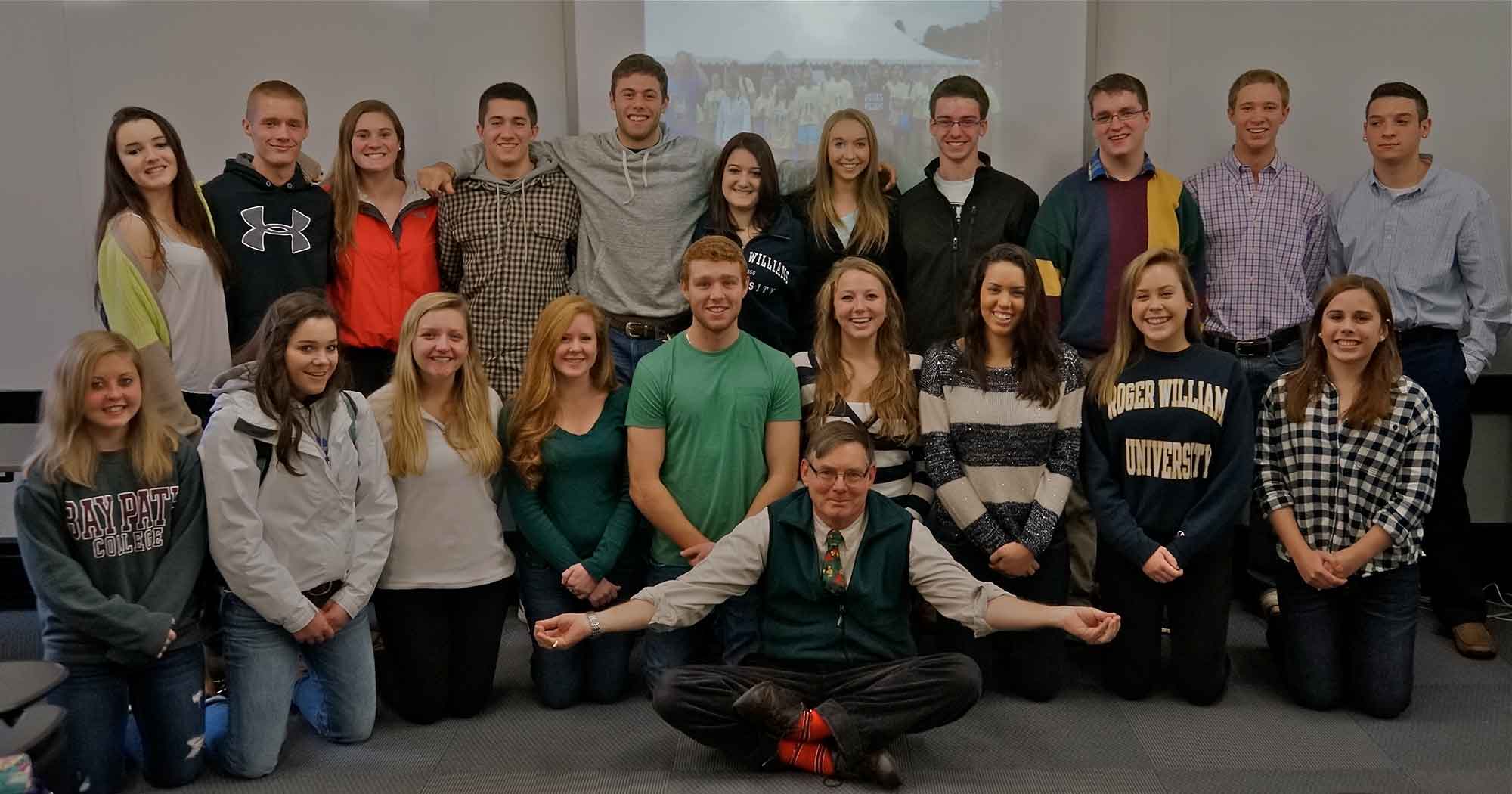 Brett McKenzie and his class